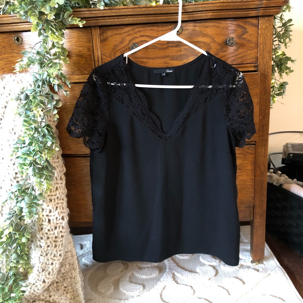 Etam sexy black lacy top